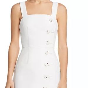 The Finders Keepers Mila Ivory Button-Front Mini Dress